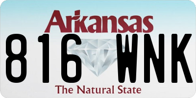 AR license plate 816WNK