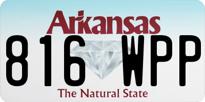 AR license plate 816WPP