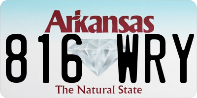 AR license plate 816WRY