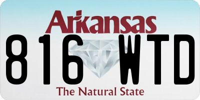 AR license plate 816WTD