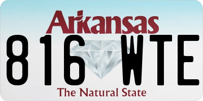 AR license plate 816WTE