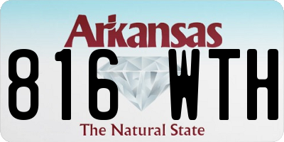 AR license plate 816WTH