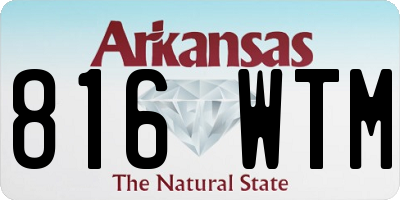 AR license plate 816WTM