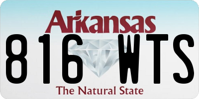 AR license plate 816WTS