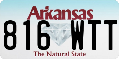AR license plate 816WTT