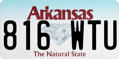 AR license plate 816WTU
