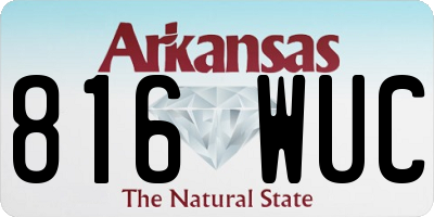 AR license plate 816WUC