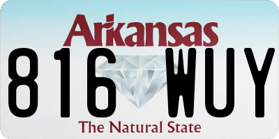 AR license plate 816WUY