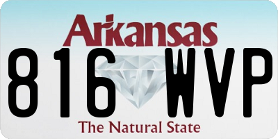 AR license plate 816WVP