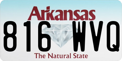 AR license plate 816WVQ
