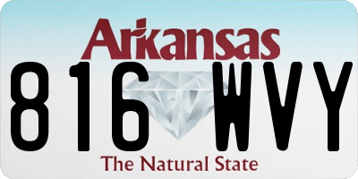 AR license plate 816WVY