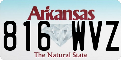 AR license plate 816WVZ