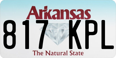 AR license plate 817KPL