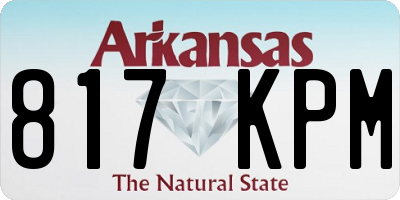 AR license plate 817KPM