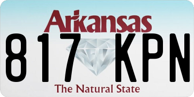 AR license plate 817KPN