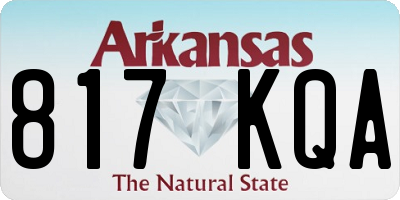 AR license plate 817KQA
