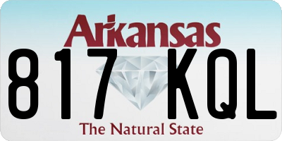 AR license plate 817KQL