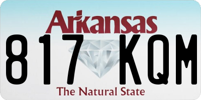 AR license plate 817KQM