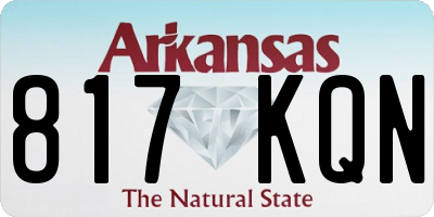 AR license plate 817KQN
