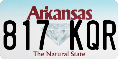 AR license plate 817KQR