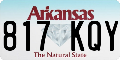 AR license plate 817KQY