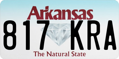 AR license plate 817KRA