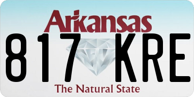 AR license plate 817KRE
