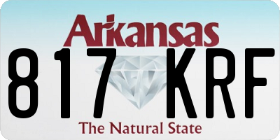 AR license plate 817KRF