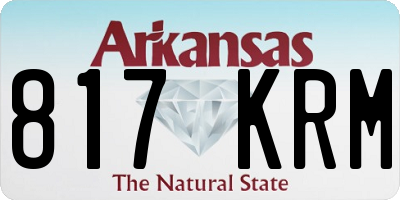 AR license plate 817KRM