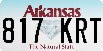 AR license plate 817KRT