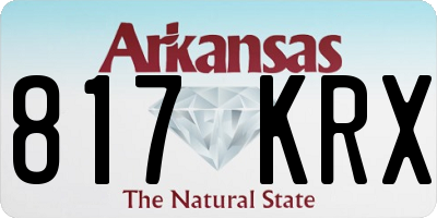 AR license plate 817KRX