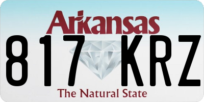 AR license plate 817KRZ