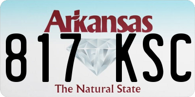 AR license plate 817KSC