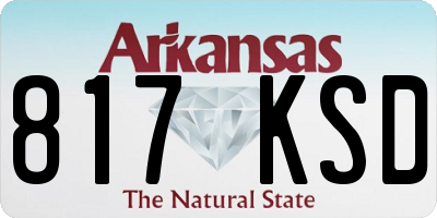 AR license plate 817KSD