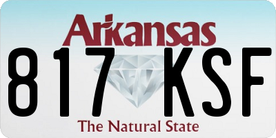 AR license plate 817KSF