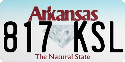 AR license plate 817KSL