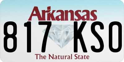 AR license plate 817KSO
