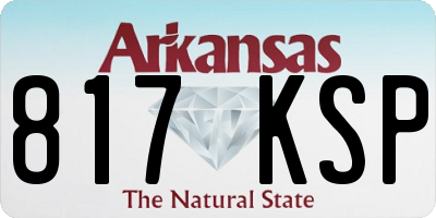AR license plate 817KSP