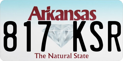 AR license plate 817KSR
