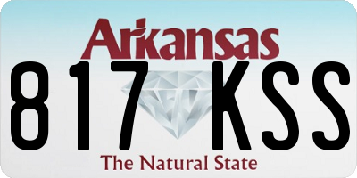 AR license plate 817KSS