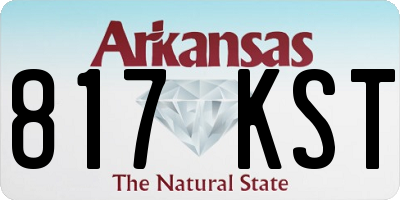 AR license plate 817KST