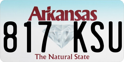 AR license plate 817KSU