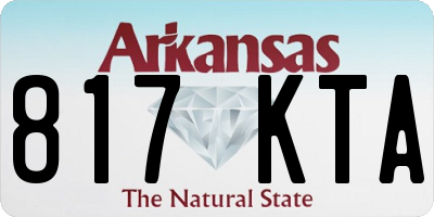 AR license plate 817KTA