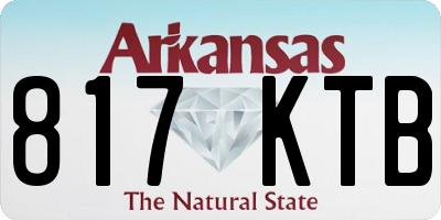 AR license plate 817KTB