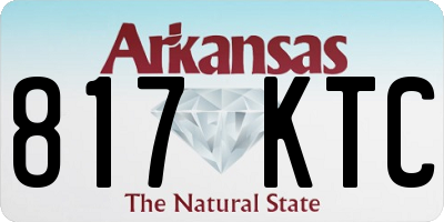 AR license plate 817KTC