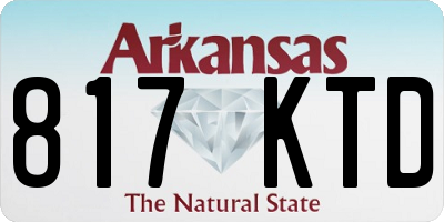 AR license plate 817KTD