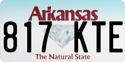 AR license plate 817KTE