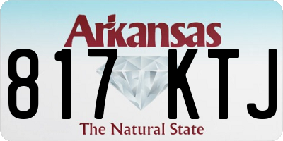 AR license plate 817KTJ
