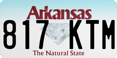 AR license plate 817KTM