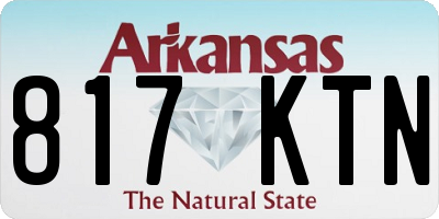 AR license plate 817KTN